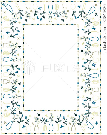 Flower and vase frameset 83846426