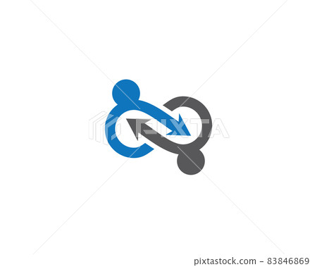 Infinity symbol vector icon illustration 83846869