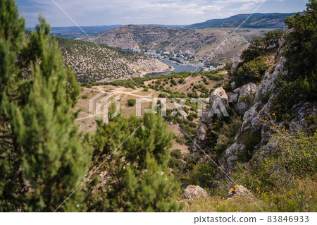 Beautuful Balaklava Bay view in Sevastopol, Crimea Beautuful Balaklava Bay view in Sevastopol, Crimea 83846933