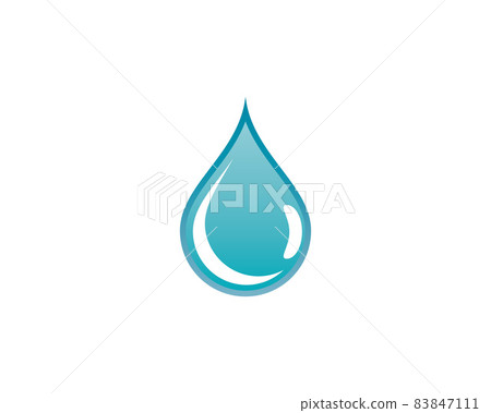Water drop vector icon illustration 83847111