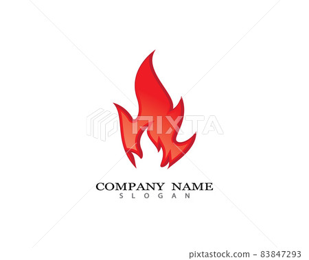 Fire symbol vector icon illustration 83847293