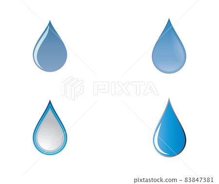 Water drop vector icon illustration 83847381