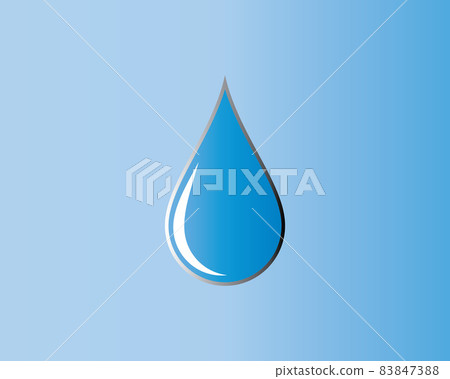 Water drop vector icon illustration 83847388