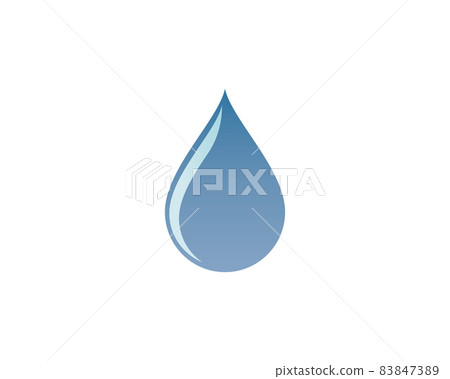 Water drop vector icon illustration Water drop vector icon illustration 83847389
