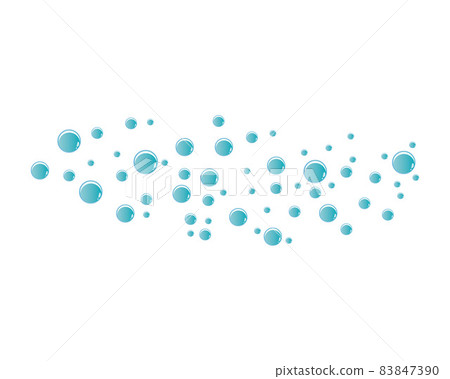 Bubbles water background vector icon Bubbles water background vector icon 83847390