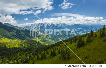 Hiking trail around Wilder Kaiser mountains, Tirol - Austria Hiking trail around Wilder Kaiser mountains, Tirol - Austria 83847409