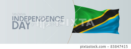 Tanzania independence day vector banner, greeting card Tanzania independence day vector banner, greeting card 83847415