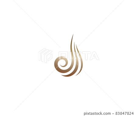 Hair symbol vector icon illustration 83847824