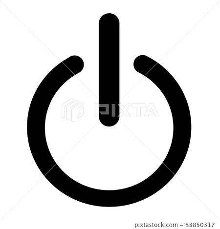 電源按鈕圖標。打開。-插圖素材 [83850317] - PIXTA圖庫