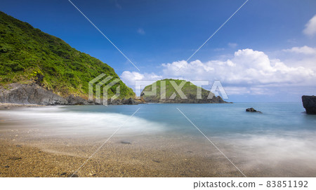 海浪，沙灘，海灣，波、ビーチ、湾、Waves, beaches, bays, 83851192