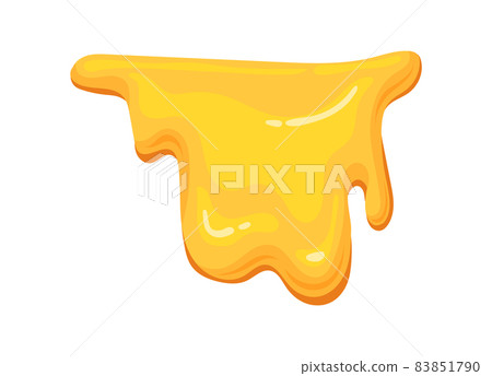 Dense flowing honey. Dropped extract olive oil, vector illustration 83851790