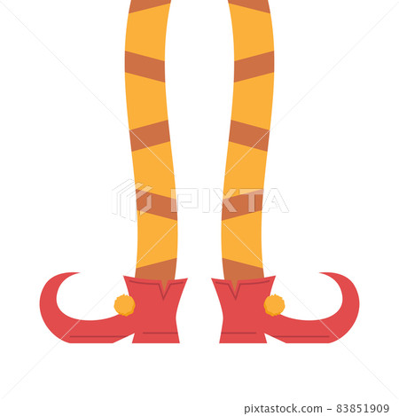 Elf legs santa claus helper new year holiday. Elf legs santa claus helper new year holiday. 83851909