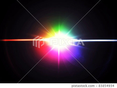 七彩光芒照亮黑暗的插圖 七彩光芒照亮黑暗的插圖 83854934