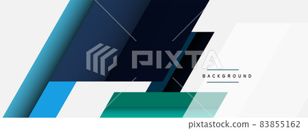 Vector background. Abstract overlapping color lines design with shadow effects. Illustration for wallpaper banner background or landing page Vector background. Abstract overlapping color lines design with shadow effects. Illustration for wallpaper banner background or landing page 83855162