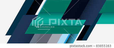 Vector background. Abstract overlapping color lines design with shadow effects. Illustration for wallpaper banner background or landing page Vector background. Abstract overlapping color lines design with shadow effects. Illustration for wallpaper banner background or landing page 83855163
