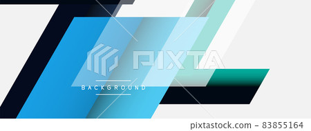 Vector background. Abstract overlapping color lines design with shadow effects. Illustration for wallpaper banner background or landing page Vector background. Abstract overlapping color lines design with shadow effects. Illustration for wallpaper banner background or landing page 83855164