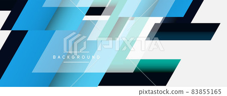 Background. Geometric diagonal square shapes and lines abstract composition. Vector illustration for wallpaper banner background or landing page 83855165