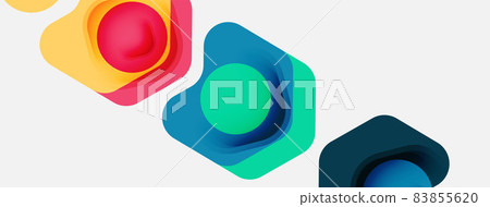 Arrow abstract background. Vector illustration for wallpaper banner background or landing page 83855620