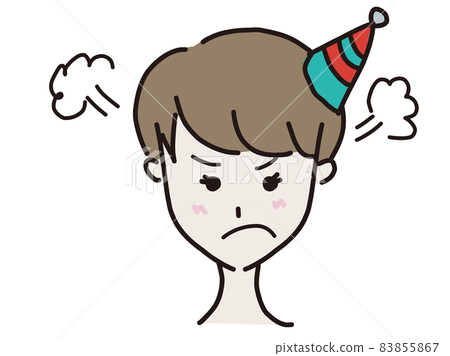 A woman having an event party gets angry A woman having an event party gets angry 83855867