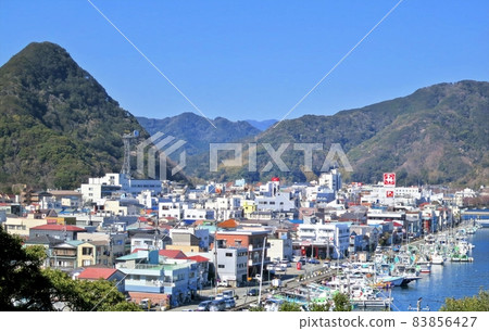 Shimoda Port Fishing Port Estuary Shimoda Fuji City 藍天 83856427
