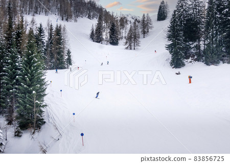 Saalbach Hinterglemm, Austria ski slope 83856725