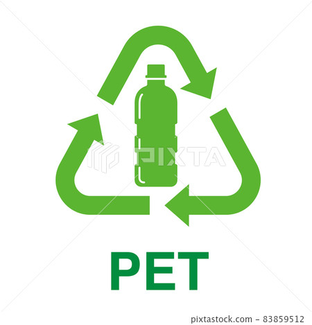 PET bottle recycling mark 83859512