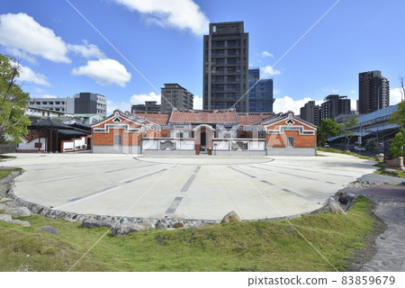 Cityscape landscape of historical ancient houses and modern buildings Cityscape landscape of historical ancient houses and modern buildings 83859679