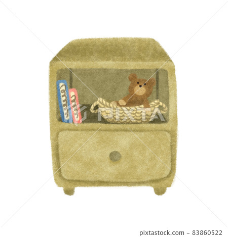 Hand-drawn illustration material of the shelf 83860522