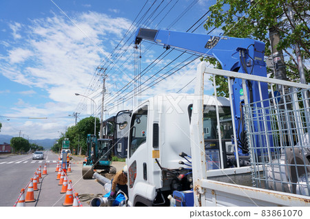 水管施工現場風景 83861070