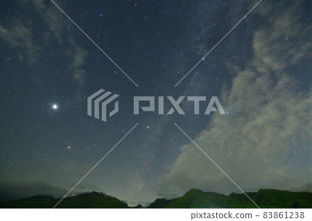 白州町、北斗市、西天、木星和夏季三角 白州町、北斗市、西天、木星和夏季三角 83861238