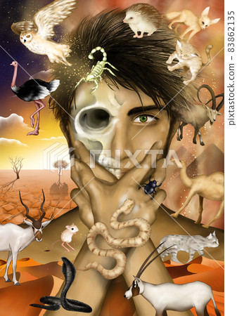 Image illustration: desert Image illustration: desert 83862135