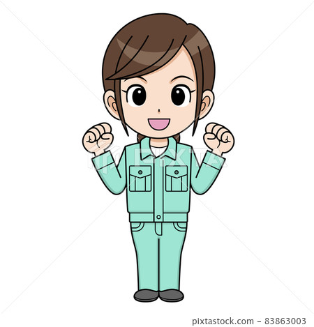 膽量姿勢的女工 膽量姿勢的女工 83863003