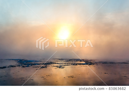 Fog in winter 83863682