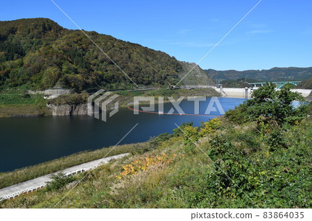 100 selections of dam lakes Sagae dam 83864035