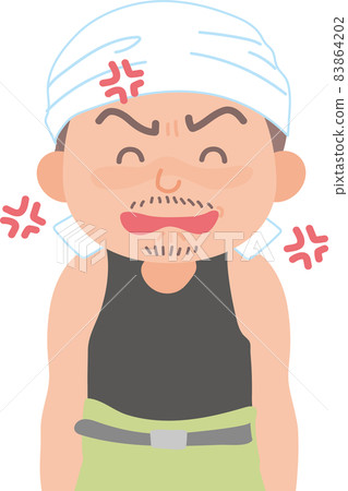 蓋登_胡茬男子氣概_笑著生氣 蓋登_胡茬男子氣概_笑著生氣 83864202