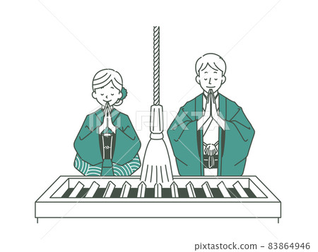 Men and women visiting-2 colors 83864946