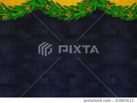 Background material Christmas garland fir tree Background material Christmas garland fir tree 83865612