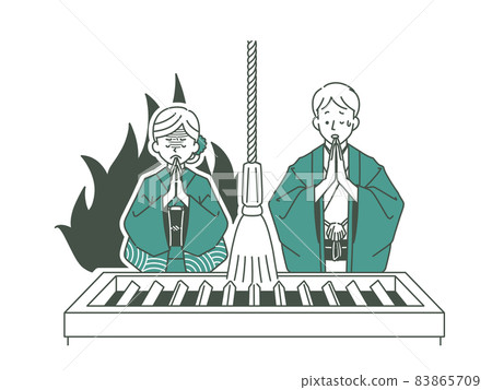 被崇拜的女性的熱量所迷惑的男性-2色 83865709