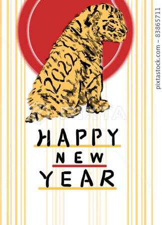 2022 New Year's card sumi-e tiger 2022 New Year's card sumi-e tiger 83865711