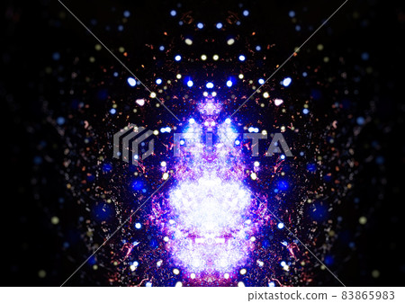 Illustration with colorful sparks 83865983