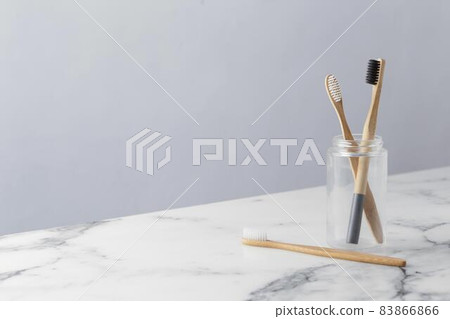 jar with tooth brushes. High quality beautiful photo concept jar with tooth brushes. High quality beautiful photo concept 83866866
