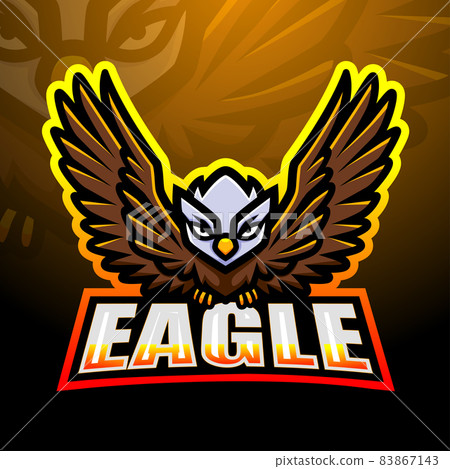 Placeit - Cool eSports logo Creator with a Simple Eagle Graphic