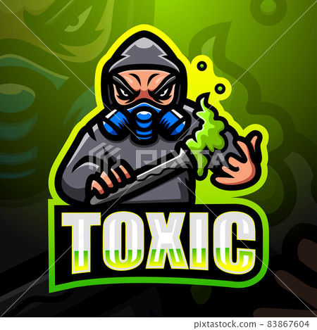 Toxic poison mask sport gaming esport logo template design for squad club  team 2827971 Vector Art at Vecteezy