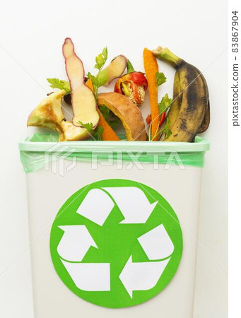 leftover food waste recycle bin. High quality beautiful photo concept 83867904