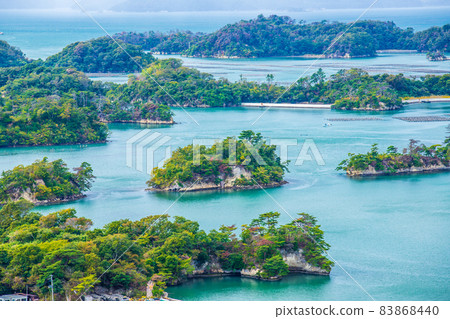 日本宮城縣的三景 從松島和大高森眺望的壯觀景色 83868440