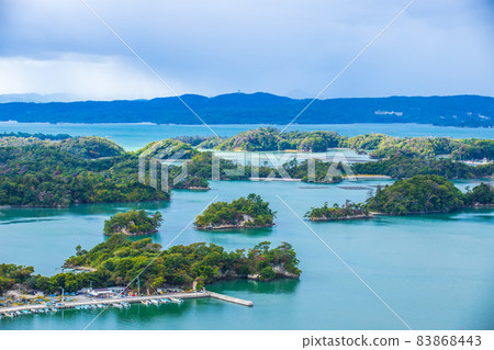 日本宮城縣的三景 從松島和大高森眺望的壯觀景色 83868443