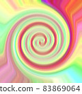 Beautiful pastel rainbow gradient swirl background red, pink, green, white, yellow 83869064