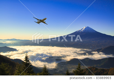 富士山，富士五湖地區美麗的世界遺產 83869903