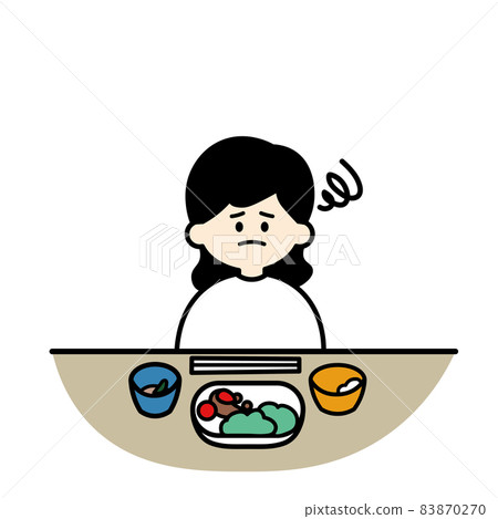 喜歡和不喜歡離開米色的兒童女孩 83870270