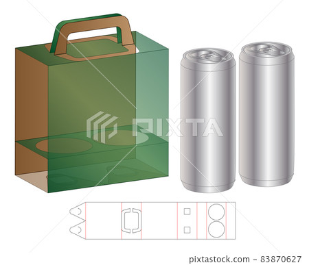 Box packaging die cut template design. 3d mock-up Box packaging die cut template design. 3d mock-up 83870627